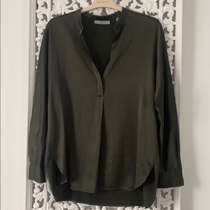 Vince long sleeved silk shirt